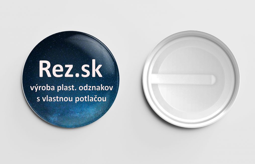 Rez.sk - výroba odznakov s plastovou sponou