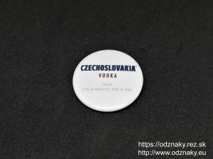 Reklamné odznaky s logom CZECHOSLOVAKIA VODKA